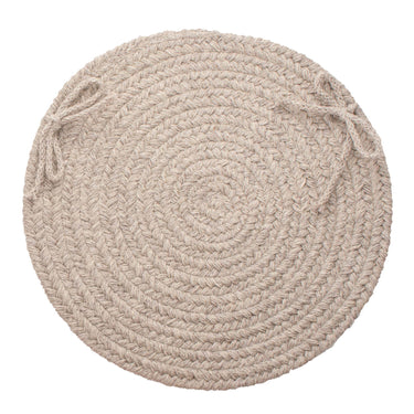 Wool Solids Chair Pad - S123 Light Grey